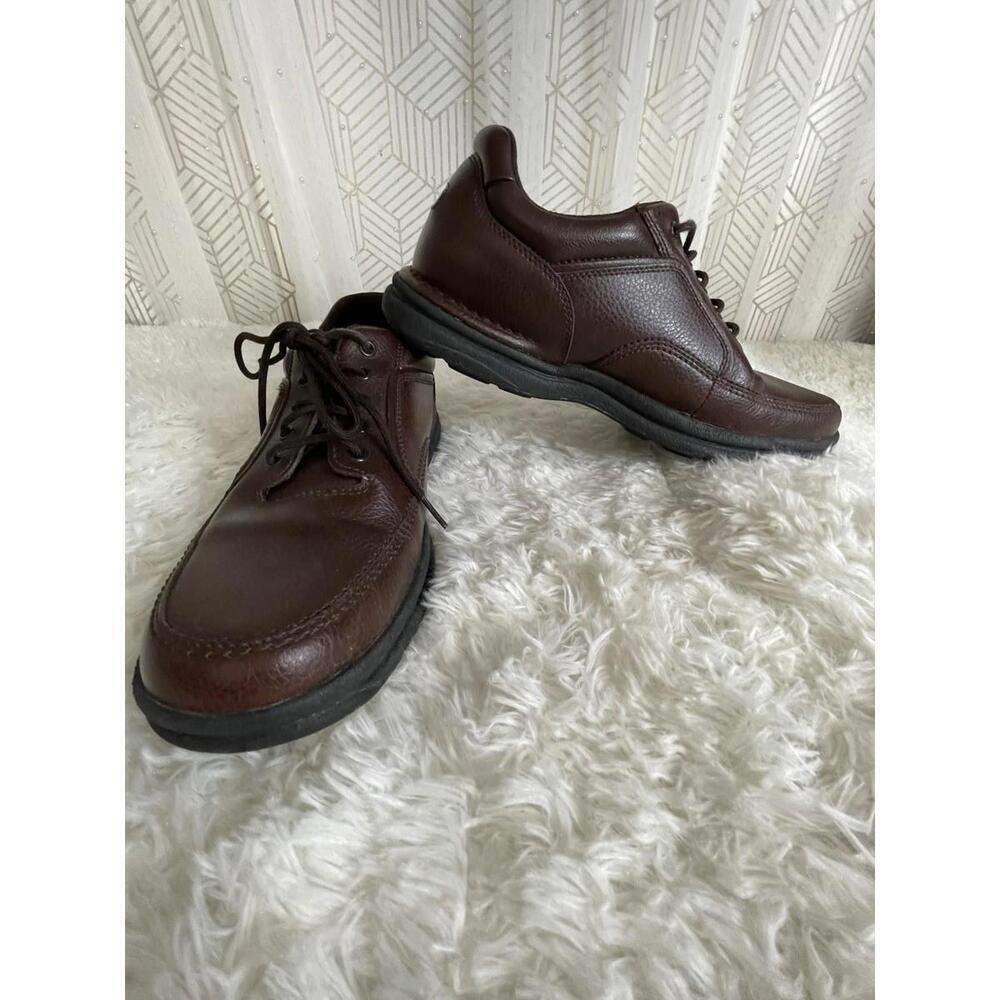 Rockport Eureka Men's Size 13 M Brown Leather Lace Up Walking Shoes A10889 EUC